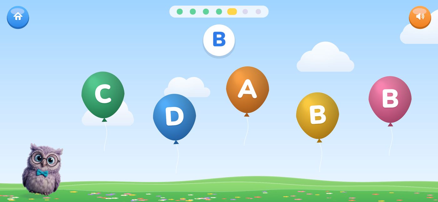 Balloons with letters