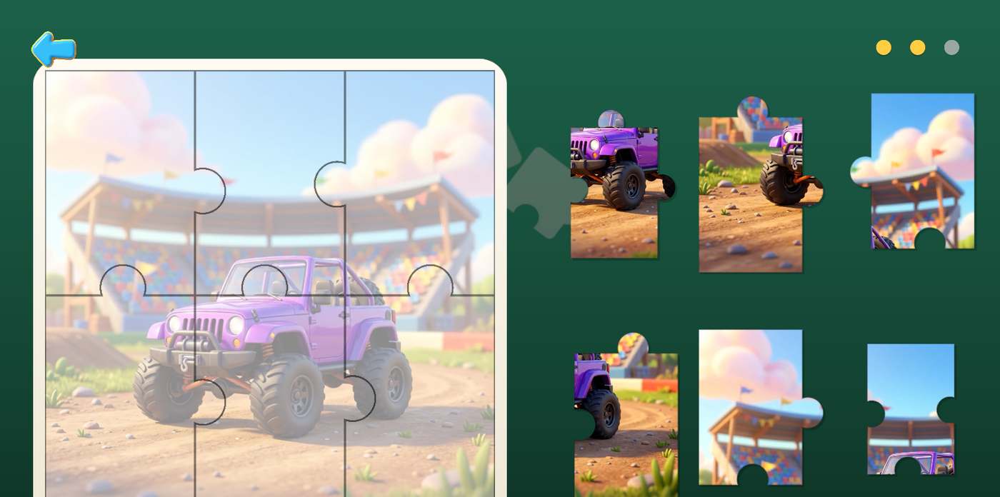 The board and the tray of pieces